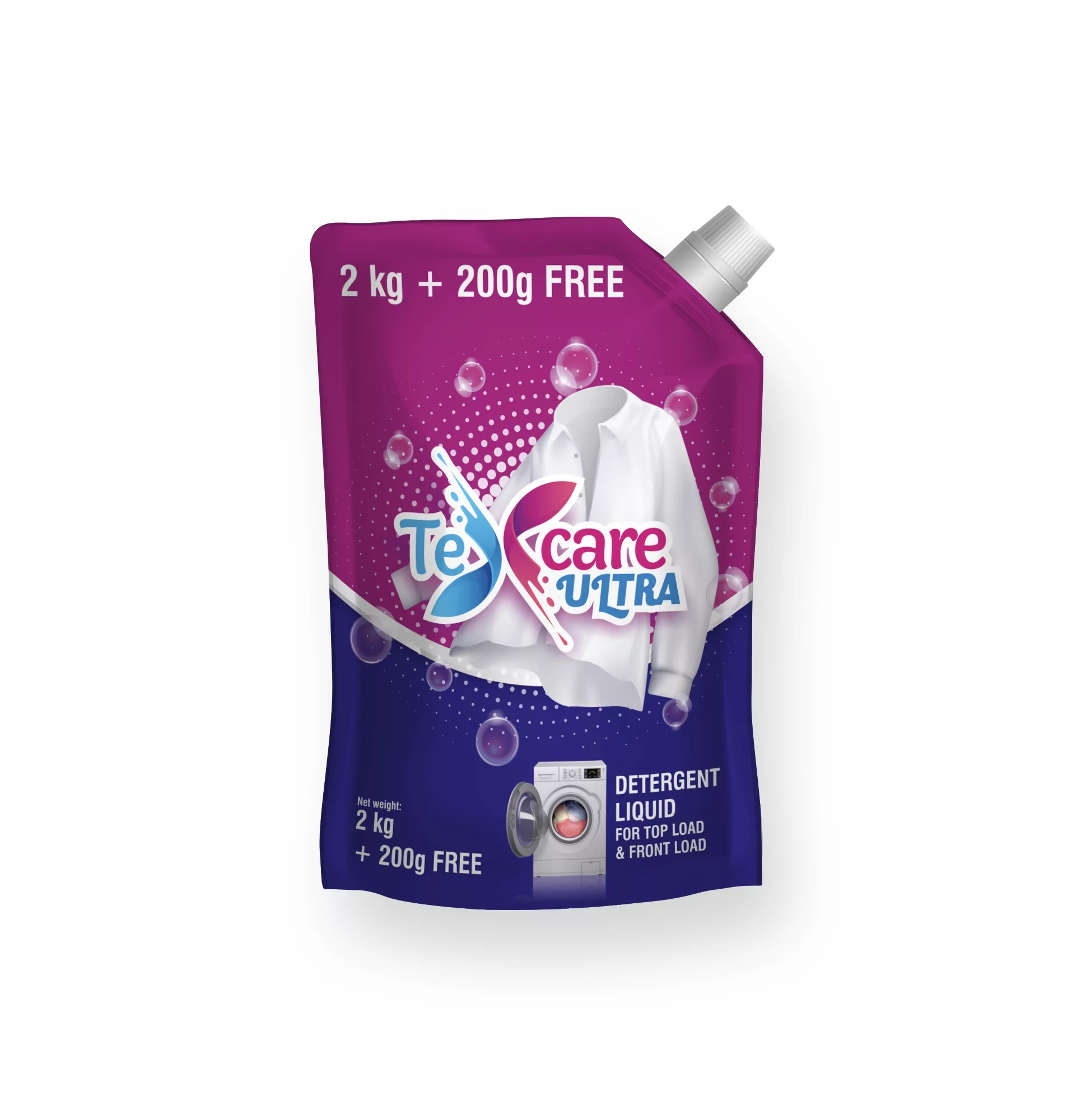 TEXCARE ULTRA DETERGENT LIQUID 2.2KG FRONT AND TOP LOAD
